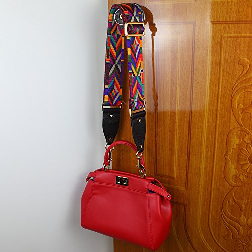 PALAY Canvas Webbing Wide Shoulder Strap Fashion Geometry Pattern Crossbody Strap Adjustable Shoulder Strap for Handbag,Travel Bag, Crossbody Bag PALAY Canvas Webbing Wide Shoulder Strap Fashion Geometry Pattern Crossbody Strap Adjustable Shoulder Strap for Handbag,Travel Bag, Crossbody Bag